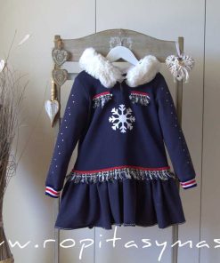 Vestido felpa azul POLAR de KAULI, invierno 2023